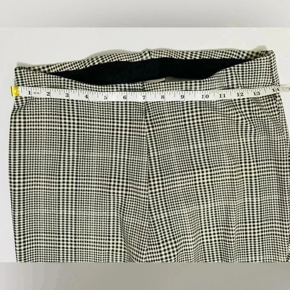 Jules & Leopold Stretch Plaid Pants/Leggings, Size Medium, Brown/Tan/Cream - Picture 4 of 11